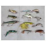 (12) VINTAGE FISHING LURES