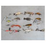 (16) VINTAGE FISHING LURES