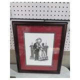 FRAMED PICTURE OF ABRAHAM LINCOLN SIGNED