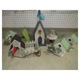 LARGE COLLECTION OF METAL / WOOD BIRD HOUSES