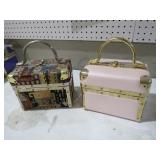 LESLIE BOX PURSES - PINK & CLOTH