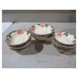 COLLECTION OF FRANCISCAN DESERT ROSE BOWLS