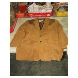 CRIPPLE CREEK SUADE COWBOY JACKET, SIZE SMALL