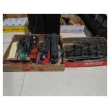 (2) BOXES W/ TRAINS & TRACKS
