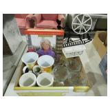 PAULA DEAN COOKBOOK, CUPS & ICE CREAM BOWLS