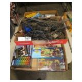(3) BOX LOTS OF TRAINS, PARTS & TRACKS