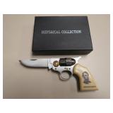 8" ABRAHAM LINCOLN GUN KNIFE COLLECTOR ED