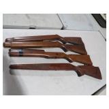 (4) WOOD RIFLE STOCKS