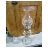 ANTIQUE HOME SWEET HOME OIL LAMP