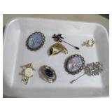 COLLECTION RHINESTONE BROOCHES & STICK PINS