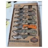 7 PACK NEW MOSSY OAK KNIFE SET