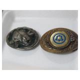 BELL TELEPHONE & BRASS VTG BELT BUCKLES