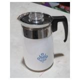 VTG CORNINGWARE BLUE CORNFLOWER COFFEE POT