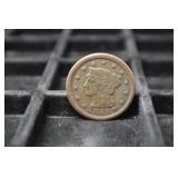 1847 BRAIDED HAIR LARGE CENT