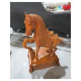 HEAVY CERAMIC HORSE FIGURE