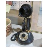 VTG ROTARY DIAL CANDLESTICK PHONE