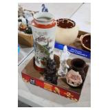 2 ASIAN FIGURES & 2 VASES