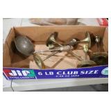 COLL. VTG BRASS CANDLESTICKS