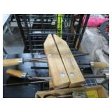 PAIR JORGENSEN WOOD & METAL CLAMPS