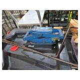 BLUE METAL SCISSORS JACK W/ HANDLES