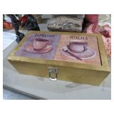 GOLD ESPRESSO MOCHA STORAGE BOX