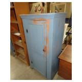 PAINTED 1 DR PRIMITVE CABINET