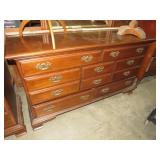 TAYLOR JAMESTOWN SOLID CHERRY 8 DWR DRESSER W/ MIR