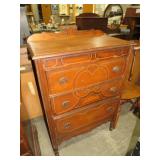 ANTIQUE SOLID WOOD 3 DWR CHEST
