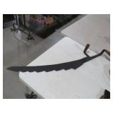 VTG PRIMITVE HAY CUTTING HAND SAW KNIFE