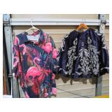 FLAMINGO SHIRT & PURPLE CAPE