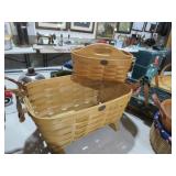 (2) PETERBORO WOVEN BASKETS