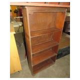 VTG WOOD 4 SHELF BOOKCASE