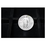 KEY 1917 P STANDING LIBERTY QUARTER 90%