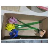 COLL. GLASS STEMMED FLOWERS