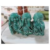 GC DECOR CERAMIC HEAR,SPEAK,SEE NO BUDDHAS
