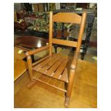 EARLY CHILDS PLANK BOTTOM WOOD ROCKER