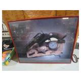 FRAMED TEXAS RANGER GUN, BADGE & MISC PICTURE