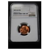 1955 D LINCOLN CENT GRADED NGC MS66RD