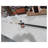 VTG PENN #309 LEV. WIND REEL & FIBERGLASS ROD