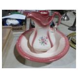 HANDPAINTED PITCHER & WASH BOWL