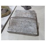 CONCRETE WEIGHT BLOCK FOR HORSE REINS