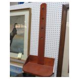 HANGING WOOD WALL SHELF FOR CANDLES