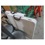 (2) LIFETIME FOLDING 4 FT TABLES
