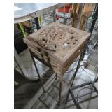 HEAVY ORNATE METAL PLANTSTAND