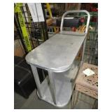 ALUMINUM 2 TIER ROLLING CART