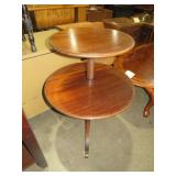 DUNCAN PHYFE 2 TIER PIE CRUST TABLE