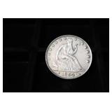 1854 O SEATED LIBERTY HALF DOLLAR 90%
