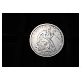 1847 O SEATED LIBERTY HALF DOLLAR 90%