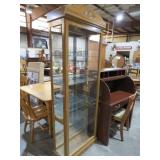 4 DR MIRRORED BACK LIGHTED CURIO CABINET