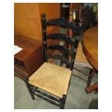COUNTRY WOVEN SEAT LADDER BACK CHAIR